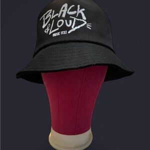 Jack Daniels Black Bucket Hat with White Script
